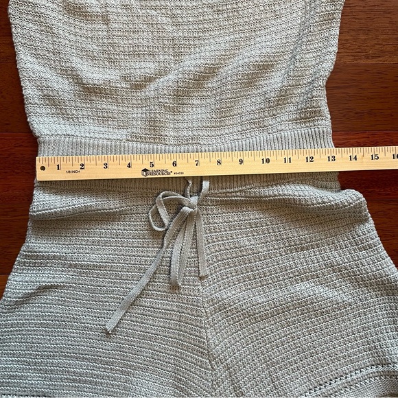 Elegant Knit Romper in Light Blue - Picture 6 of 9